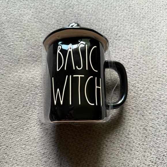 Rae Dunn Halloween Figural Coffee Mug *Basic Witch* W/Topper New - Picture 3 of 4